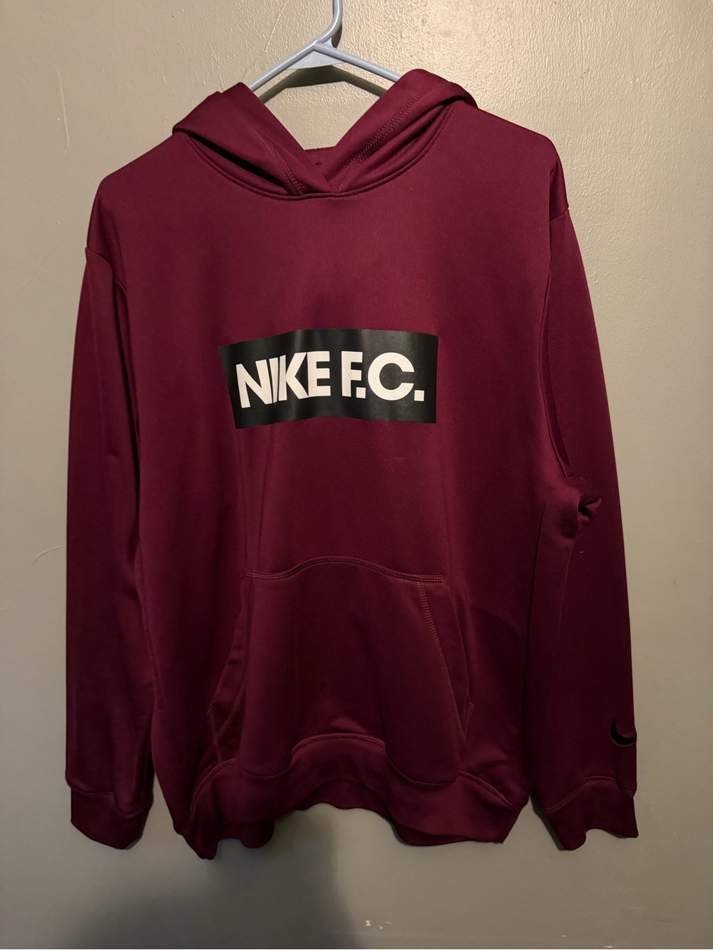 Nike Men's F.C. Maroon Pullover Hoodie